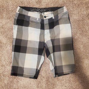 CCS Shorts - Blue/Grey Plaid - SZ 32 - Rare Vintage